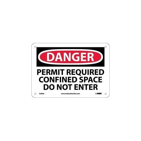 DANGER, PERMIT REQUIRED CONFINED, D360P